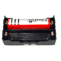 18650電池盒2節帶插針 18650鋰電插座 兩位元 可並可串電池盒 插針【GF352】 123便利屋