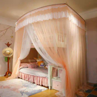 Curtains Mosquito Net for Children Bunk Bed Single-door Square Top Hanging Bed Canopy Home Textiles Decor Bedcover Curtain
