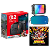 【Nintendo 任天堂】Switch 2 瑪利歐賽車世界 主機組+《蕉力全開》+《良值 NS2殼+包》+《9H鋼化貼》