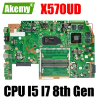 AKEMY X570UD Notebook Mainboard For ASUS TUF YX570U YX570UD X570U FX570U FX570UD Laptop Motherboard I5 I7 8th Gen GTX1050