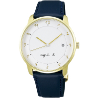 agnes b. 法式手繪風格時尚錶(VJ42-KZ30B/BS9005J1)