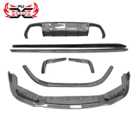 For BMW M8 F91 F92 F93 Carbon Fiber Body Kit Front Lip Side Skirt Rear Turnk Spoiler Rear Wing Back Lip Bumper Diffuse