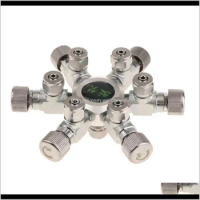 Stainless Steel Tank Co2 Splitter Regulator Distributor Needle Solenoid Check Valve With 46 Way Outlets X6Rba Other Fish Uyayx