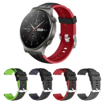 22mm Sport Strap For Huawei Watch GT 2 Pro Silicone Band For HUAWEI Watch GT 2 46mm/GT 2E/GT 3 Bracelet Watchband Accessories