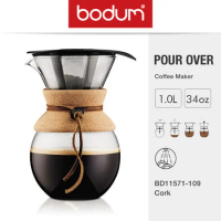【丹麥BODUM】POUR OVER系列 軟木手沖咖啡濾壺(附長效型濾網)/1.0L(BD11571-109)