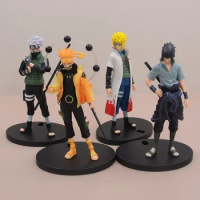 Anime Naruto Figure Uzumaki Naruto Namikaze Minato Uchiha Sasuke Kakashi Action Figurine Model Figure Toy Ornaments Toys