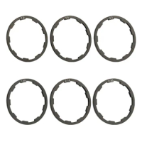 6Pcs Aluminum Alloys Bicycles Bottom Bracket Washer Bicycles Cassettes Spacers Flywheels Hub Spacers for Mountain Bicycles Road