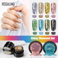 Rosalind Shiny Diamond Nail Polish Gel Sequin Nail Polish Broken Diamond Nail Enhancement Art UV Glue Semi Permanent Gel Paint