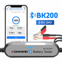 KONNWEI BK200 Mobile APP Control Bluetooth Car Battery Tester For lead Acid Battery GEL AGM EFB Lithium Battery 6V 12V 24V