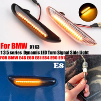 For BMW E46 E36 E60 E61 E90 E92 E93 X1 E84 X3 LED Dynamic Blinker Turn Signal Light Side Marker Sequential Lamp