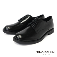 【TINO BELLINI 貝里尼】波士尼亞進口全真皮德比鞋FYCV002(黑色)