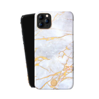 【Kingxbar】iPhone 11 Pro 手機殼 i11 Pro 5.8吋 保護殼 精緻石紋質感保護套(玉石系列-白月光)