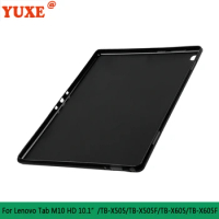 Tablet Case For Lenovo Tab M10 HD 10.1” TB-X505 X505F TB-X605 X605F 10.1 inch Funda Back TPU Silicone Anti-Drop Cover
