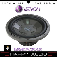 Subwoofer Pasif 12 Inch VENOM ELEMENTO VETO 12 Single Voice Coil 4 Ohm Original