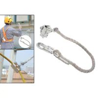 Safe fall protection rope grab and 2.6 inch / 80 cm shock absorbing strap &amp; hook
