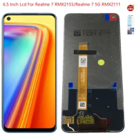 6.5 Inch Lcd for Realme 7 NFC Lcd RMX2155 Display Touch Screen Digitizer Assembly Replacement for Realme7 5G Displya RMX2111 LCD