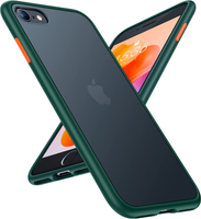 【日本代購】TORRAS 手機殼 半透明 美軍MIL規格 iPhone SE2 SE3 7 8 綠色