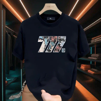 Kaos lengan pendek pria , model musim panas terbaru, model longgar dan santai, cocok dipadukan denga
