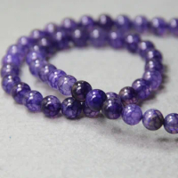 8mm Fashion Purple Natural Stripe Onyx Beads Round Loose DIY Stone For Necklace Bracelet 15inch Jewelry Making Design Wholesale