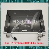 Original 14.0" For HP Pavilion 14-CD LCD Screen Touch Display 14-cd1000 14M-CD 14m-cd0001dx X360 Convertible PC L20553-001