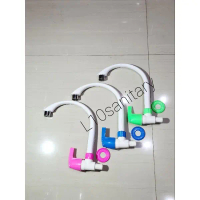 Kran Angsa Plastik PVC MURAH FTA / Keran Angsa BCP Dapur Sink Tembok Plastik FTA