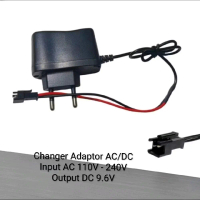 Changer  Battery Mobil RC 9,6 Volt Otomatis Soket Hitam SM 2pin
