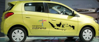Stiker Mobil Cutting Sticker- Wonderful & Peta Indonesia