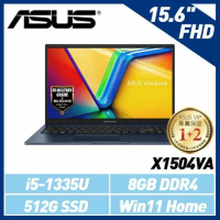 (拆封福利品)ASUS X1504VA-0021B1335U 藍 15.6吋筆電 (i5-1335U/8G)