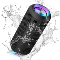 [2025 new model] ortizan portable Bluetooth speakers with bass boost IPX7 waterproof suurrt TF card/