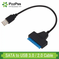 SATA to USB 3.0 / 2.0 Cable Up to 6 Gbps for 2.5 Inch External HDD SSD Hard Drive SATA 3 22 Pin Adapter USB 3.0 to Sata III Cord
