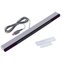 Wii Sensor Bar, Replacement Wired Infrared Ray Sensor Bar for Nintendo Wii and Wii U Console