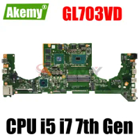 GL703VD (DABKNMB28A0) Laptop Motherboard For ASUS ROG STRIX GL703VD Mainboard I5-7300HQ I7-7700HQ (N17P-G0-A1) 100% Test