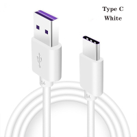 Fast Charger 5A USB Type C Cable for Samsung S20 S21 A51 Date Quick Charging Mobile Phone Cables Wire White Line Charge Xiaomi