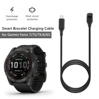 Wrist Watch Type C Charging Cable Data Transmission 1m Smart Watch Charger Cord Accessories Safety for Garmin Fenix 7/7S/7X/6