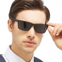 High-end Rectangule Sun Glasses Men WomenPolarized Mirror Sunglasses Custom Made Myopia Minus Prescription Lens -1 to -6