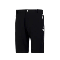 【Munsingwear】企鵝牌 男款黑色時尚商務休閒高機能彈性防曬短褲 MGTL8504