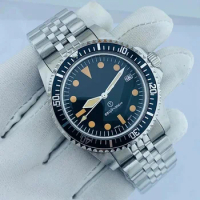 Retro NH35 watch 39.5mm watch case Acrylic glass Men Watch Diver watch Movement Vintage Watches