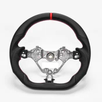 Real Leather Customized Sport Universal Steering Wheel For Toyota BRZ 86 2017-2020