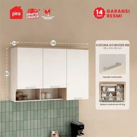 PIRA METROPOLIS OX - ARUNA KC WU120 Rak Dapur / Rak Gantung Dapur / Kitchen Set Atas 3 Pintu COCINA