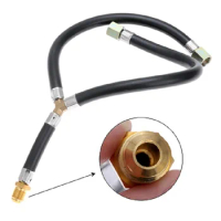3/8" Flare Gas Barbecue Grill Connection Propane Y Splitter Connection Braided Pipe for LPG Propane Fire Pit Hose &amp; Fireplace