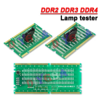 DDR2 DDR3 DDR4 Motherboard Memory Slot Diagnostic Analyzer LED Test Card CPU Light Tester False Load 1150 1151 1155 1156 771/775
