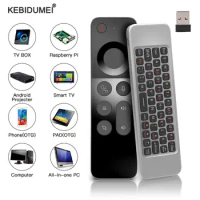 2.4G Wireless Mini Air Mouse Gyroscope IR Learning Smart Voice Remote Control With USB Receiver For PC Smart TV