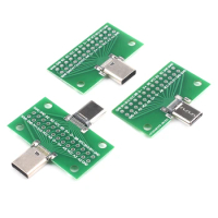 USB 3.1 Connector Type-C Adapter Plate PCB Board Female Male Head Convertor 2*13P to 2.54MM Transfer Test Board USB3.1 Module
