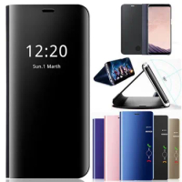 Smart Mirror Flip Phone Case For Xiaomi Mi 10T Pro 5G Mi10TPro Cover 360 Flip Stand Full Cover Case For mi10T Lite mi 10T Case