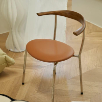 Modern Ergonomic Dining Chairs Lounge Designer Office Floor Wooden Chair Kitchen Vintage Silla Nordica Italian Furniture WWH40XP
