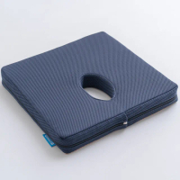 【QSHION】透氣舒壓中空坐墊 W40*L40*H5cm(100%台灣製造 久坐不悶熱 絕佳支撐力)
