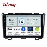 Idoing9"PX6 Android Car Radio Multimedia Player For Honda CRV CR V 3 RE 2006-2012 GPS Navigation Carplay Auto Bluetooth No 2din