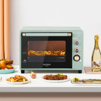 Electric Oven for Household Use with 40L Capacity Enamel Inner Liner, Independent Temperature Control Hot Air Circulation
