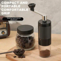 Manual Coffee Bean Grinder Detachable Adjustable 5 Stage Portable Manual Grinder Hand Crank Coffee Grinder Hand Grinder Coffee