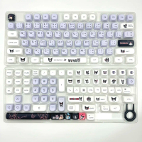 พร้อมส่งจากไทย  keycaps คีย์ไทย145 PBT ปุ่มกดแป้นพิมพ์ DIYสำหรับแป้นพิมพ์เครื่องกล